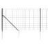 vidaXL Wire Mesh Fence with Spike Anchors Anthracite 0.8x25 m - Image 4