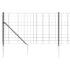 vidaXL Wire Mesh Fence with Spike Anchors Anthracite 1x25 m - Image 4