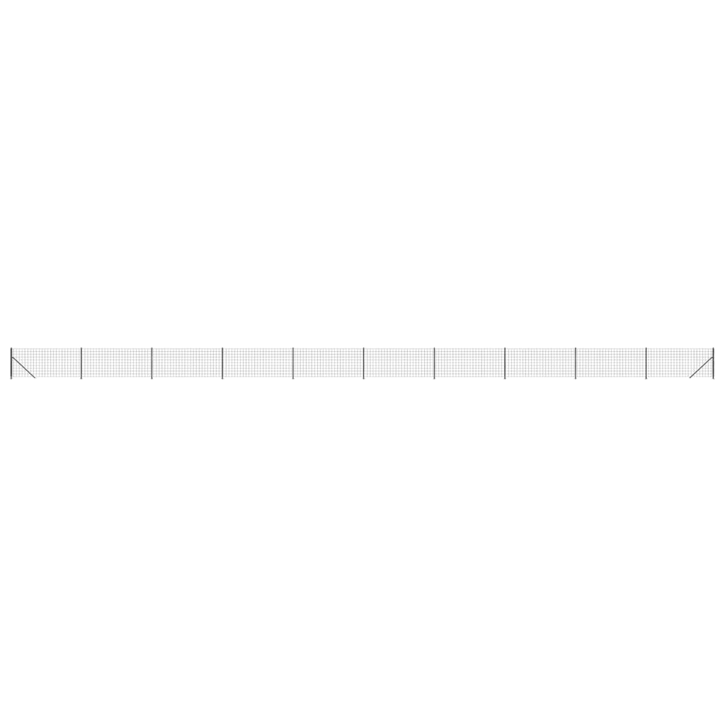 8720845780708_a_en_hd_1 vidaXL Wire Mesh Fence with Flange Anthracite 1x25 m - Image 2