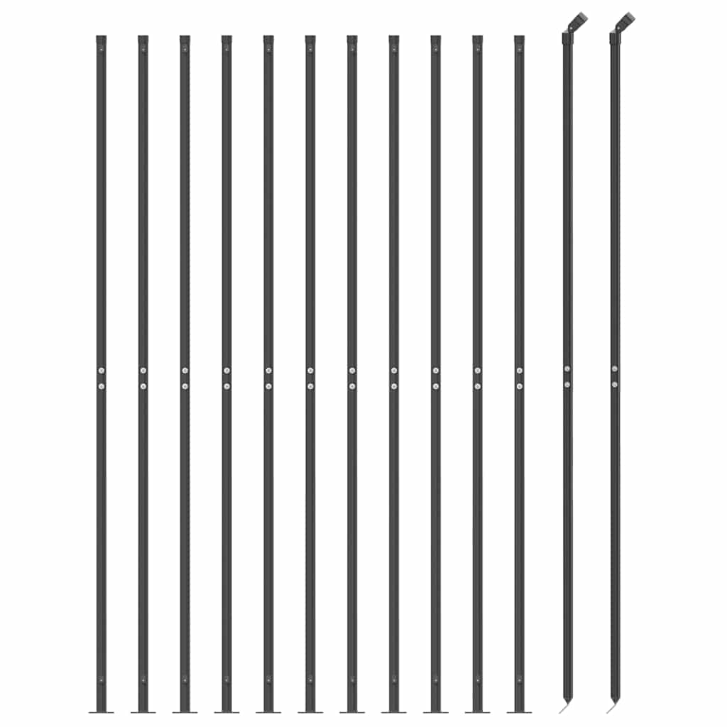 8720845780722_g_en_hd_1 vidaXL Wire Mesh Fence with Flange Anthracite 1.4x25 m - Image 3