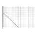 vidaXL Wire Mesh Fence with Flange Anthracite 1.4x25 m - Image 4
