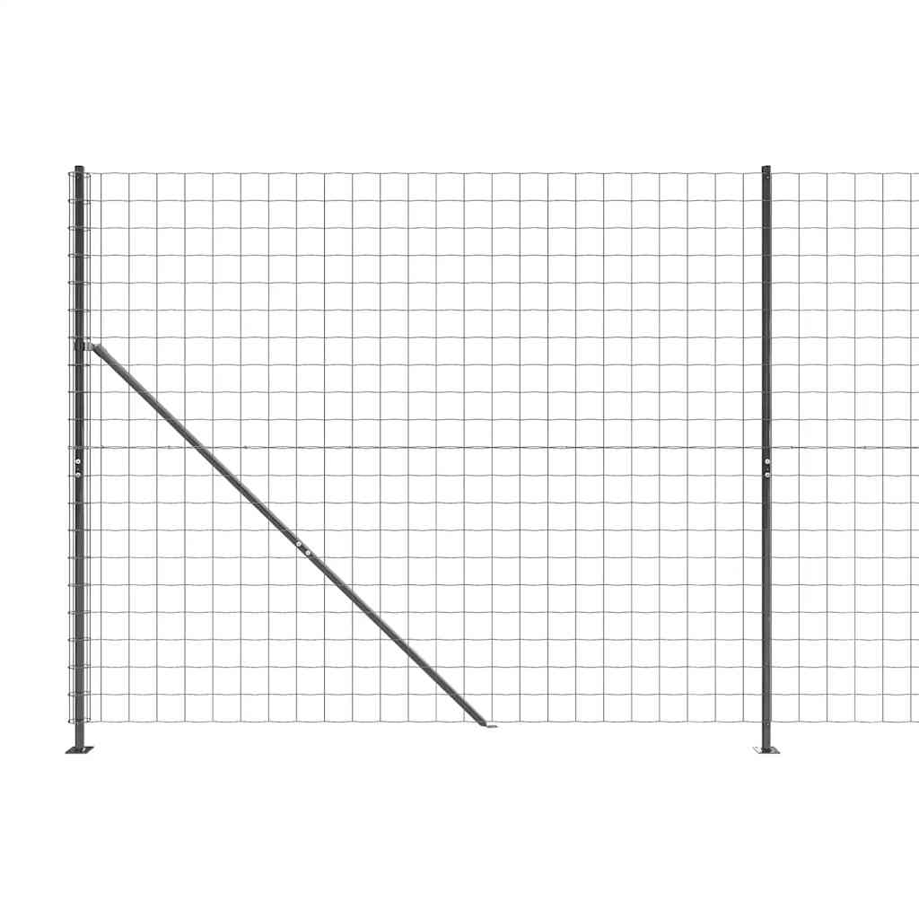 8720845780722_g_en_hd_2 vidaXL Wire Mesh Fence with Flange Anthracite 1.4x25 m - Image 4