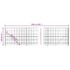 vidaXL Wire Mesh Fence with Flange Anthracite 1.6x25 m - Image 7