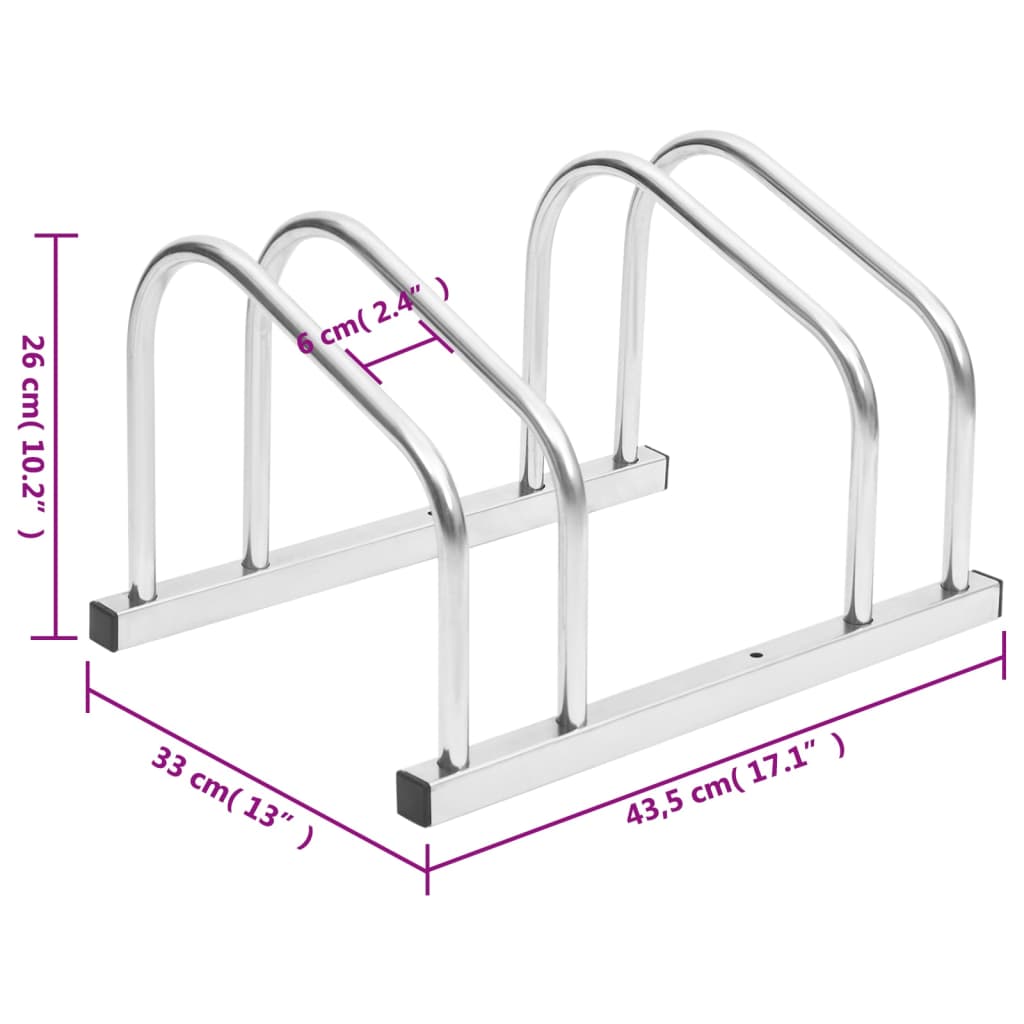 8720845780777_g_en_hd_5 vidaXL Bike Rack for 2 Bikes Galvanised Steel - Image 6