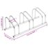 vidaXL Bike Rack for 3 Bikes Galvanised Steel - Image 6