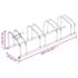 vidaXL Bike Rack for 4 Bikes Galvanised Steel - Image 6