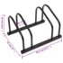 vidaXL Bike Rack for 2 Bikes Black Steel - Image 6