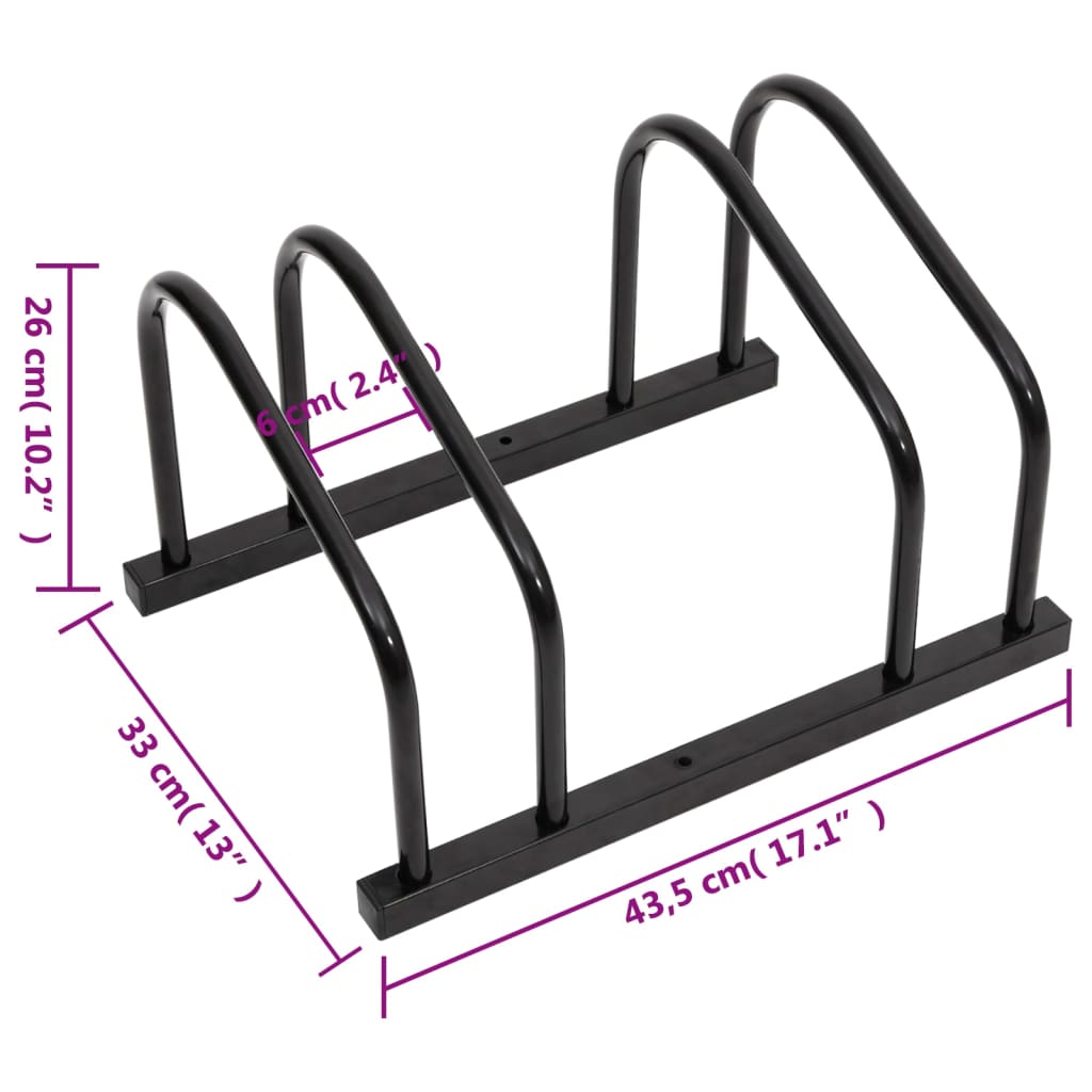 8720845780821_g_en_hd_5 vidaXL Bike Rack for 2 Bikes Black Steel - Image 6