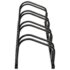 vidaXL Bike Rack for 4 Bikes Black Steel - Image 3
