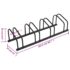 vidaXL Bike Rack for 4 Bikes Black Steel - Image 6