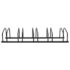 vidaXL Bike Rack for 5 Bikes Black Steel - Image 2