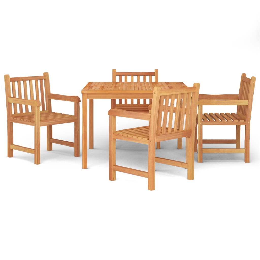 8720845782603_a_en_hd_1 vidaXL 5 Piece Garden Dining Set Solid Wood Teak - Image 2