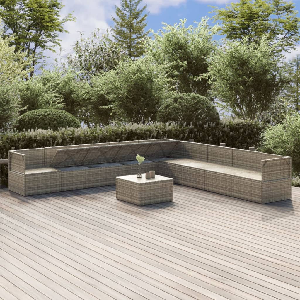 8720845784355_g_en_hd_1 vidaXL 10 Piece Garden Lounge Set with Cushions Grey Poly Rattan - Image 3