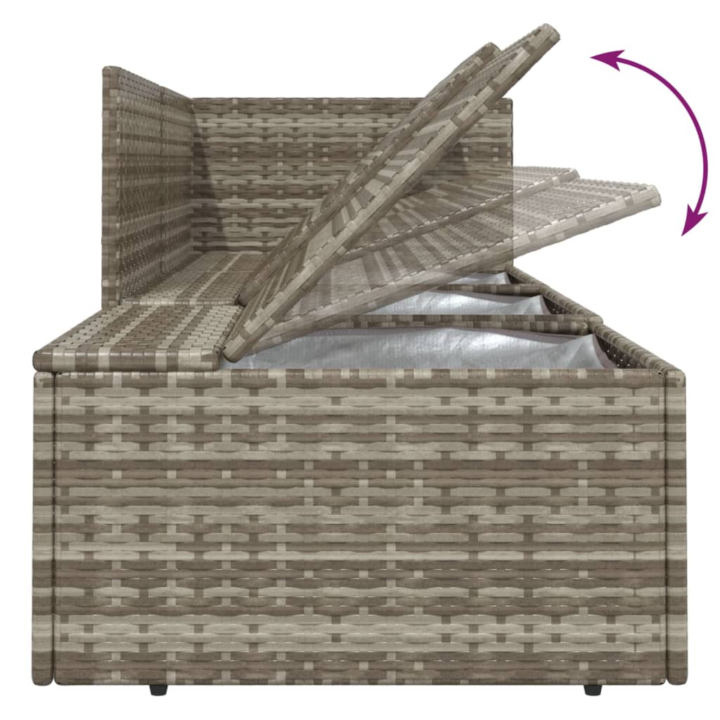 8720845784546_g_en_hd_6 vidaXL 10 Piece Garden Lounge Set with Cushions Grey Poly Rattan - Image 8