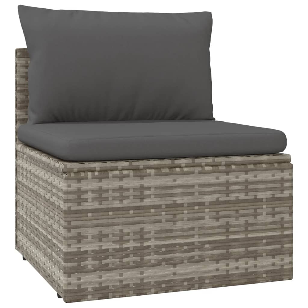 8720845784560_g_en_hd_4 vidaXL 10 Piece Garden Lounge Set with Cushions Grey Poly Rattan - Image 6
