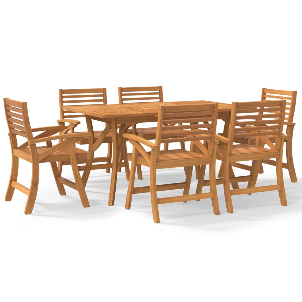 8720845785451_a_en_hd_1 vidaXL 7 Piece Garden Dining Set Solid Wood Acacia - Image 2