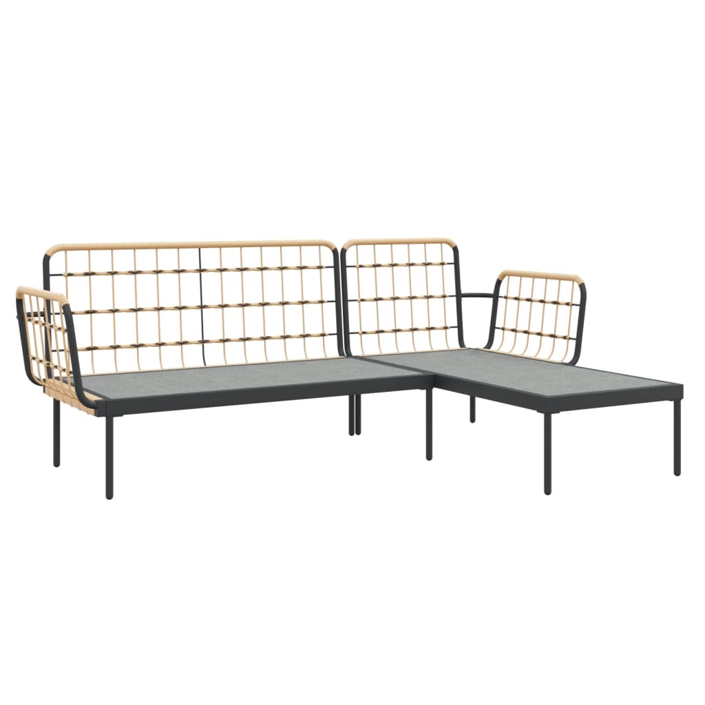 8720845787080_g_en_hd_4 vidaXL 3 Piece Garden Lounge Set with Dark Grey Cushions Poly Rattan - Image 6