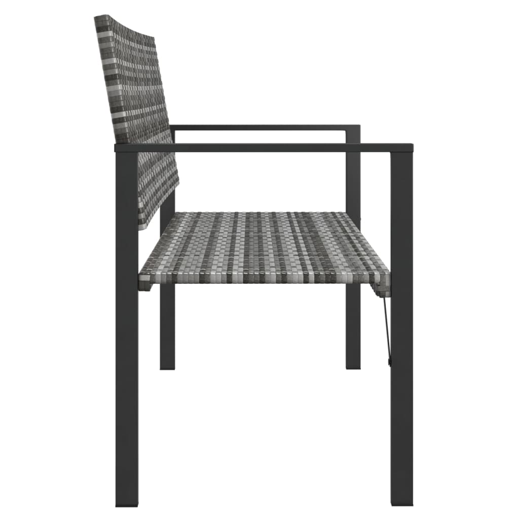 8720845787219_g_en_hd_2 vidaXL 2-Seater Garden Bench Grey Poly Rattan - Image 4
