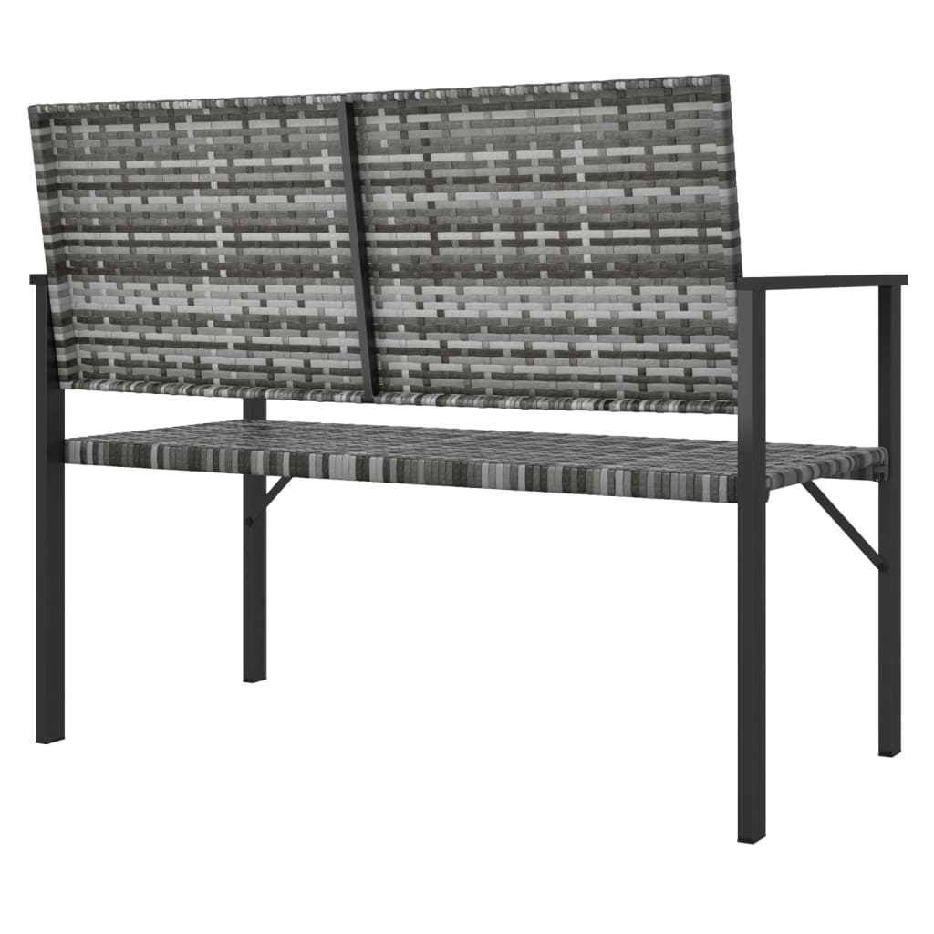 8720845787219_g_en_hd_3 vidaXL 2-Seater Garden Bench Grey Poly Rattan - Image 5