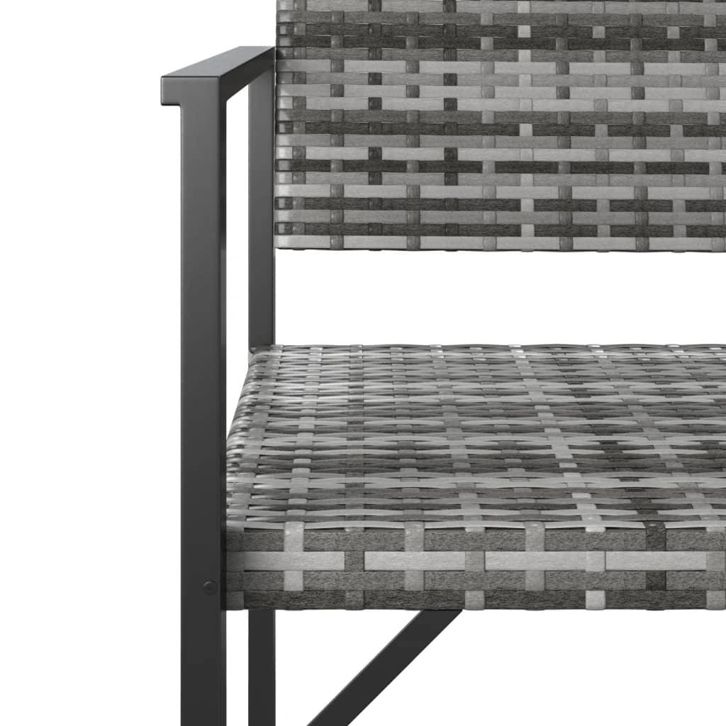 8720845787219_g_en_hd_4 vidaXL 2-Seater Garden Bench Grey Poly Rattan - Image 6