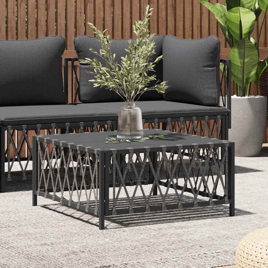 8720845787448_m_en_hd_1 vidaXL Garden Table Anthracite 70x70x34 cm Woven Fabric - Image 1