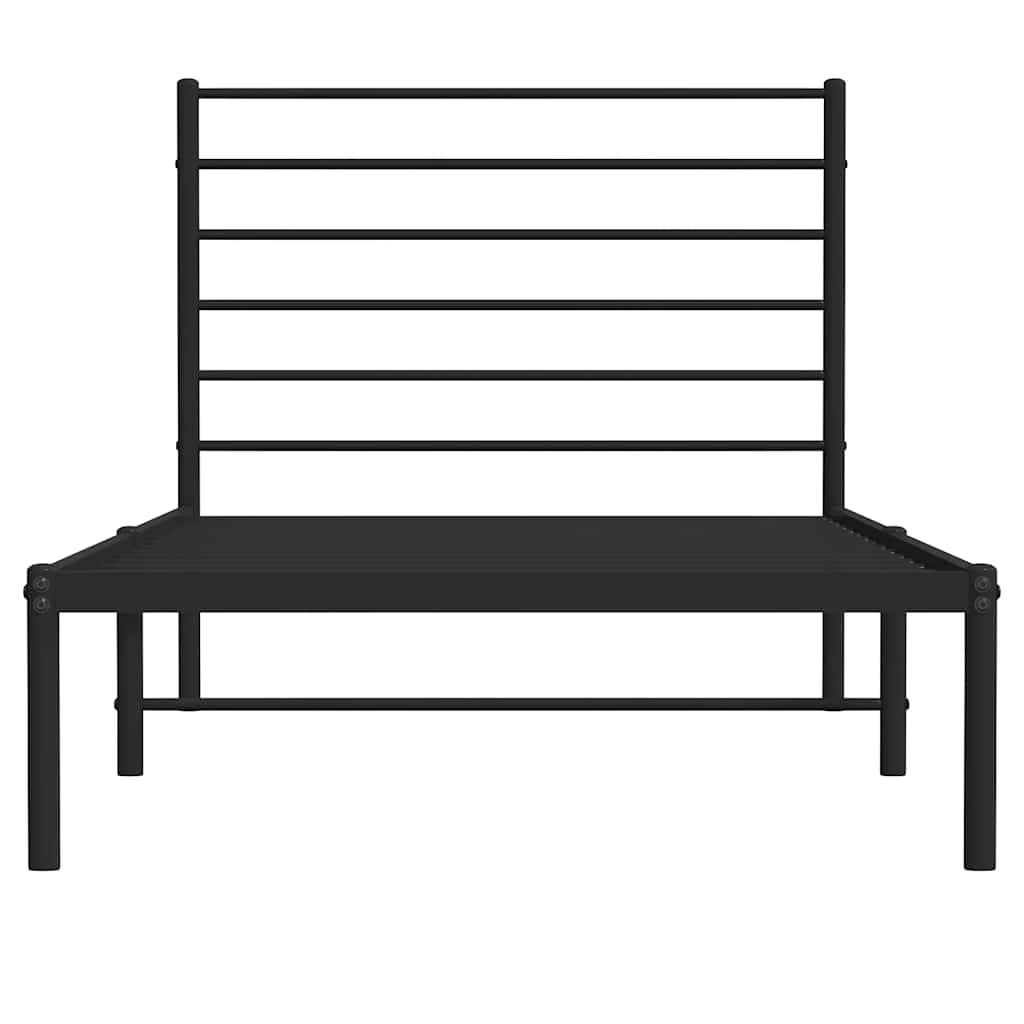8720845787479_g_en_hd_4 vidaXL Metal Bed Frame without Mattress with Headboard Black 90x190 cm - Image 6