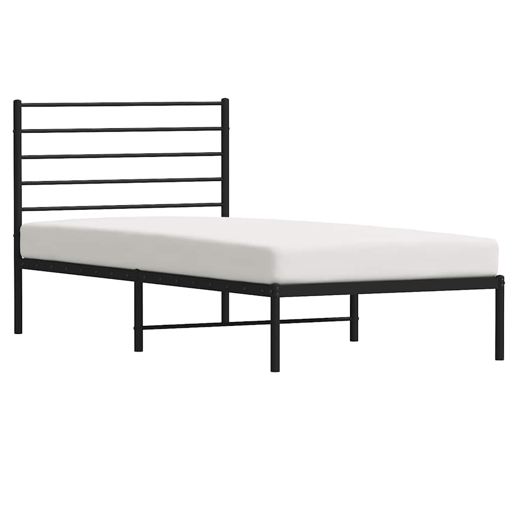 8720845787516_g_en_hd_3 vidaXL Metal Bed Frame without Mattress with Headboard Black 107x203 cm King Single - Image 5