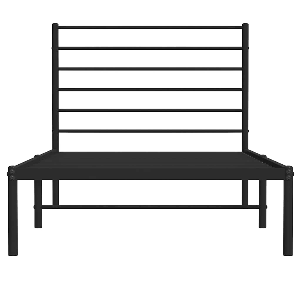 8720845787516_g_en_hd_4 vidaXL Metal Bed Frame without Mattress with Headboard Black 107x203 cm King Single - Image 6