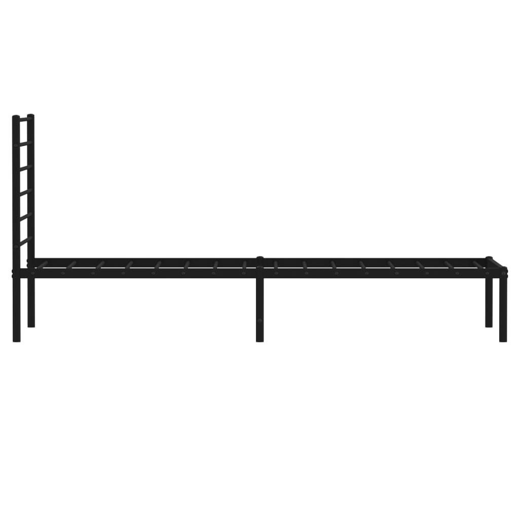 8720845787516_g_en_hd_5 vidaXL Metal Bed Frame without Mattress with Headboard Black 107x203 cm King Single - Image 7
