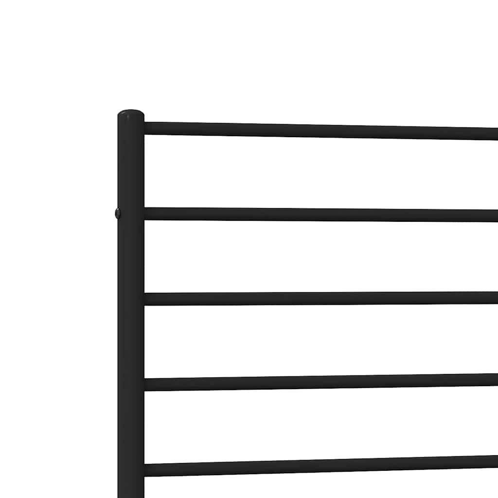 8720845787691_g_en_hd_8 vidaXL Metal Bed Frame without Mattress with Footboard Black 107x203 cm King Single - Image 9