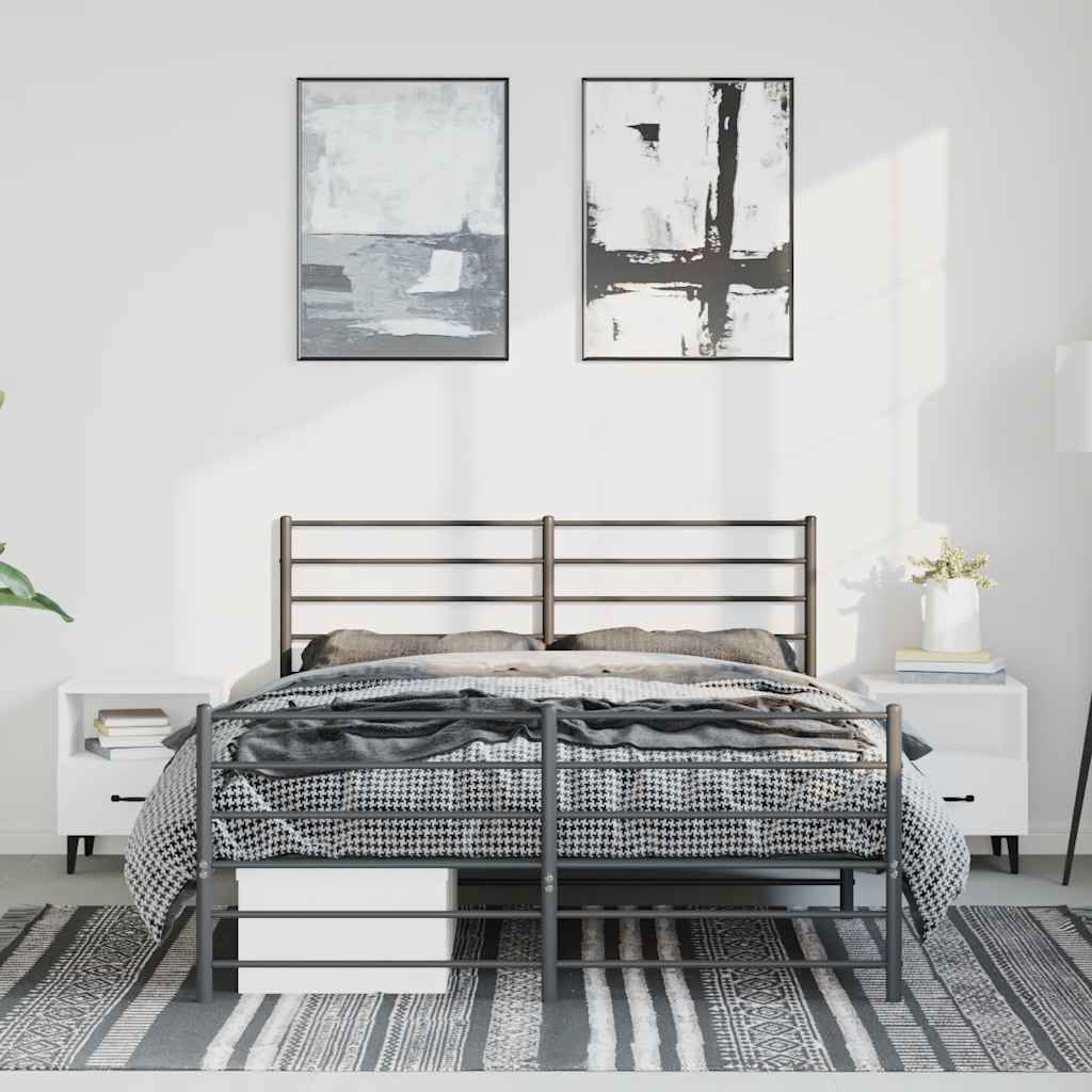 8720845787752_g_en_hd_1 vidaXL Metal Bed Frame without Mattress with Footboard Black 150x200 cm - Image 3
