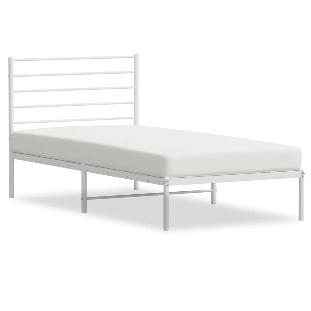 8720845787967_a_en_hd_1 vidaXL Metal Bed Frame without Mattress with Headboard White 90x190 cm - Image 2