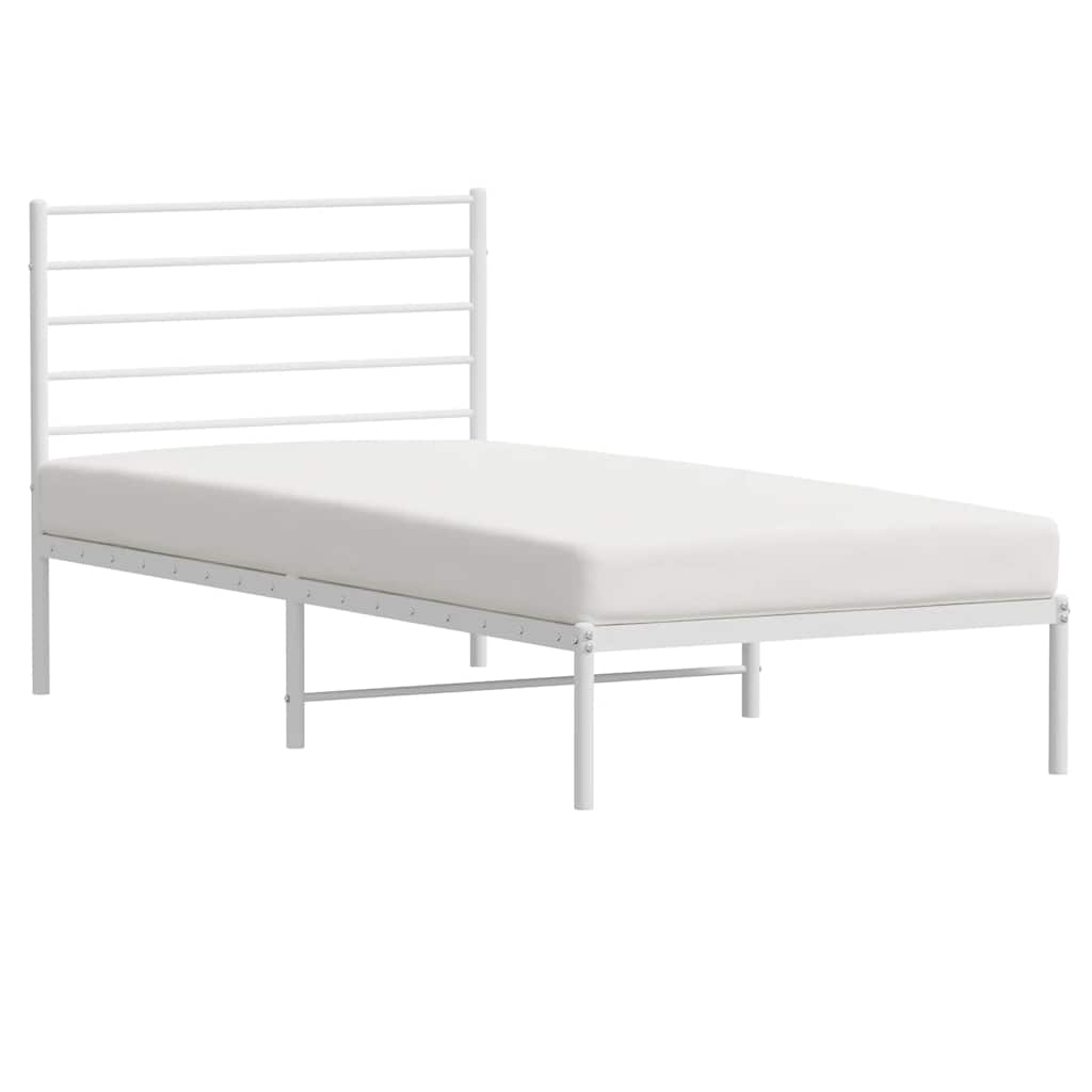 8720845787967_g_en_hd_3 vidaXL Metal Bed Frame without Mattress with Headboard White 90x190 cm - Image 5