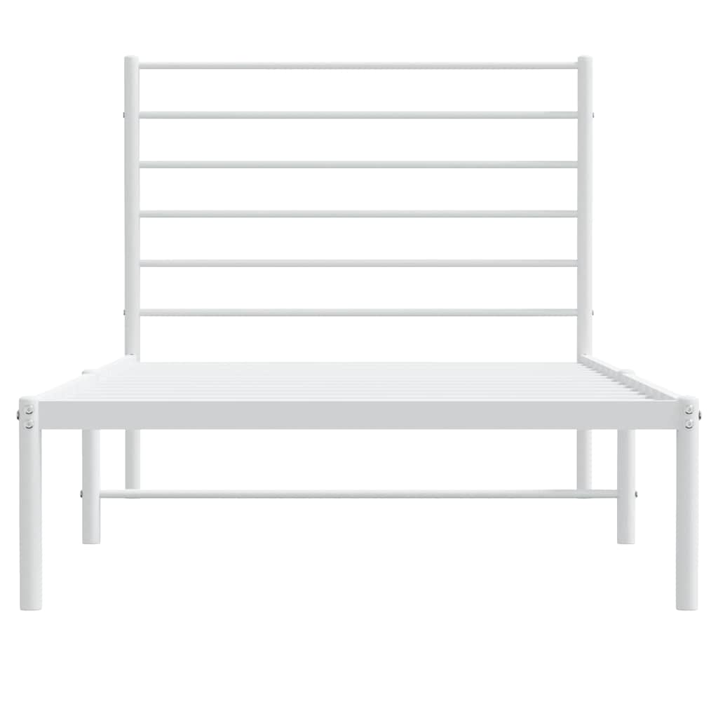 8720845787967_g_en_hd_4 vidaXL Metal Bed Frame without Mattress with Headboard White 90x190 cm - Image 6