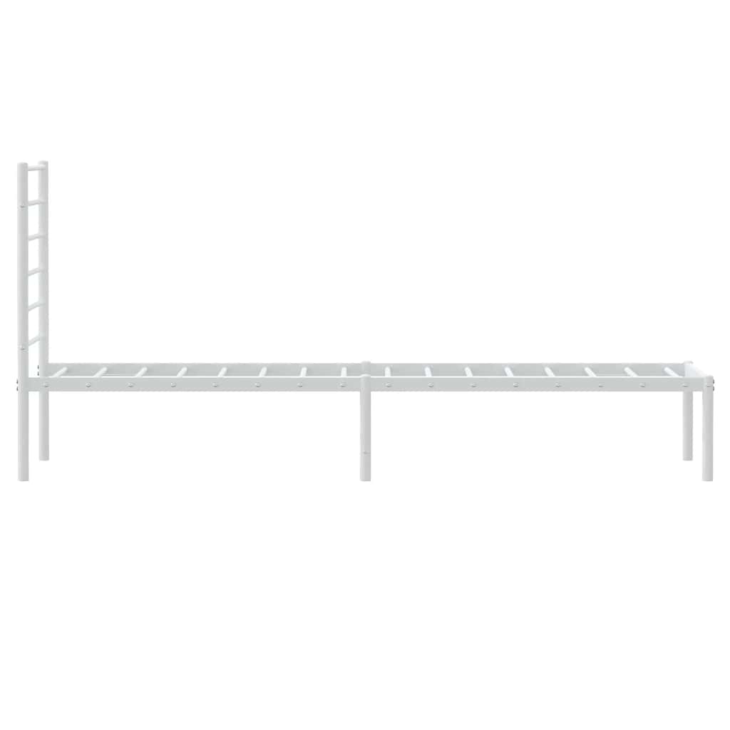 8720845787967_g_en_hd_5 vidaXL Metal Bed Frame without Mattress with Headboard White 90x190 cm - Image 7