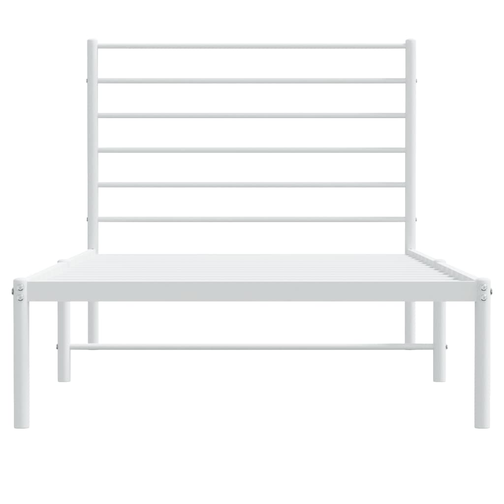8720845788001_g_en_hd_4 vidaXL Metal Bed Frame without Mattress with Headboard White 107x203 cm King Single - Image 6