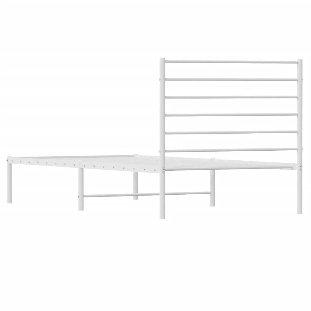 8720845788001_g_en_hd_6 vidaXL Metal Bed Frame without Mattress with Headboard White 107x203 cm King Single - Image 8