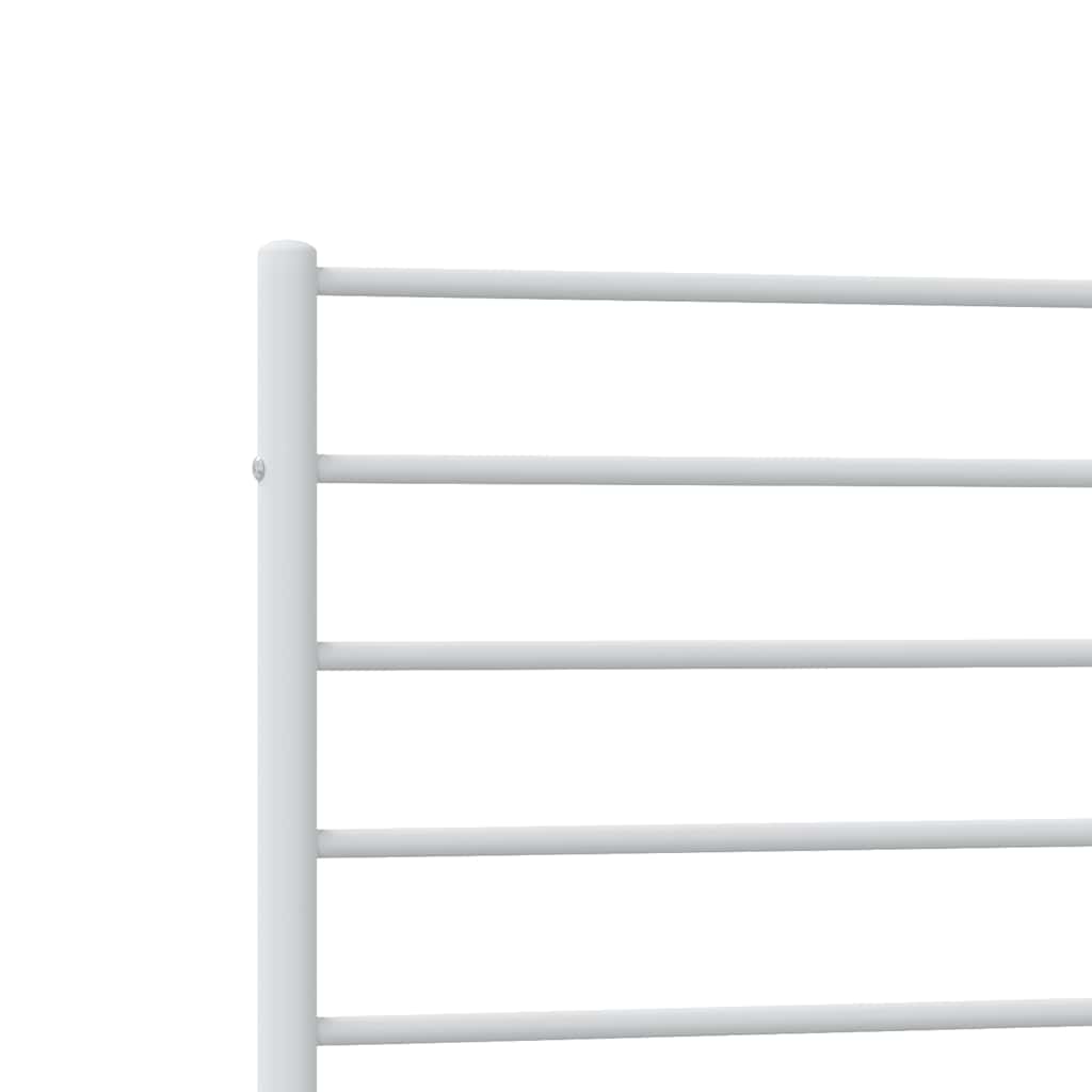 8720845788148_g_en_hd_7 vidaXL Metal Bed Frame without Mattress with Footboard White 90x190 cm - Image 9