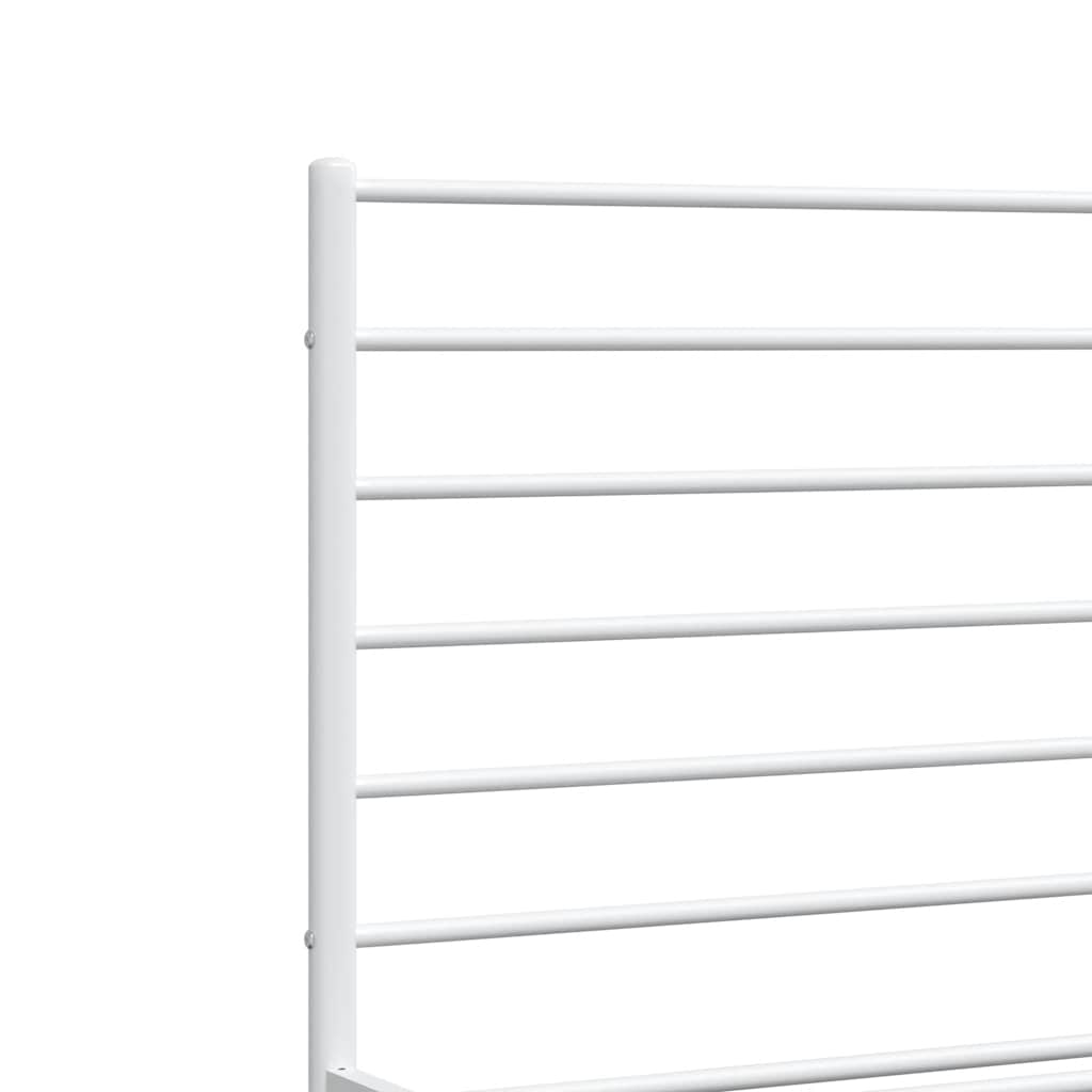 8720845788261_g_en_hd_7 vidaXL Metal Bed Frame without Mattress with Footboard White 183x203 cm King - Image 9