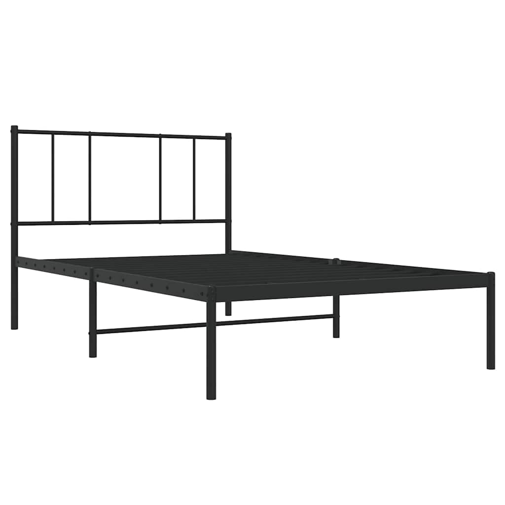 8720845788452_g_en_hd_1 vidaXL Metal Bed Frame without Mattress with Headboard Black 90x190 cm - Image 3