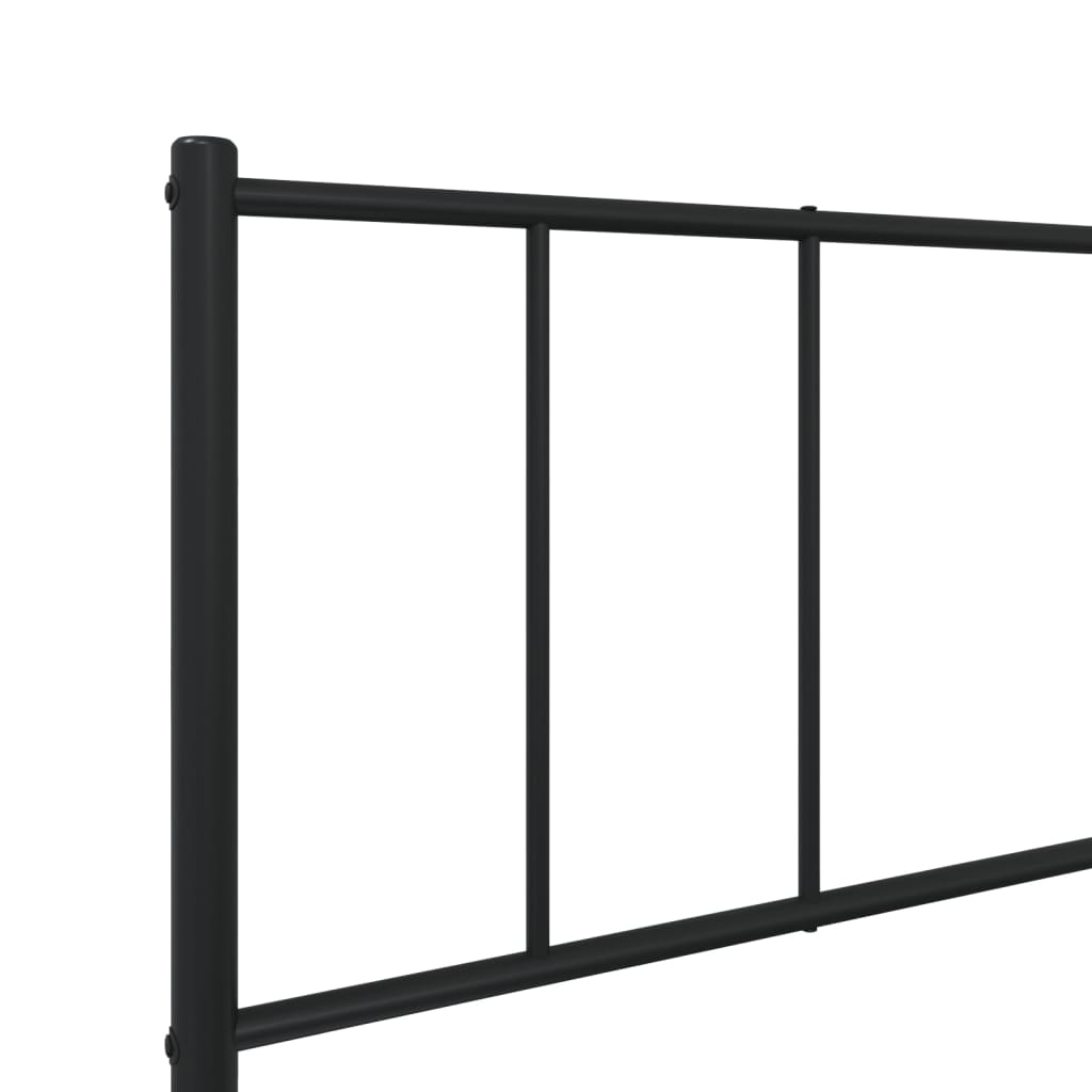 8720845788636_g_en_hd_7 vidaXL Metal Bed Frame without Mattress with Footboard Black 90x190 cm - Image 9