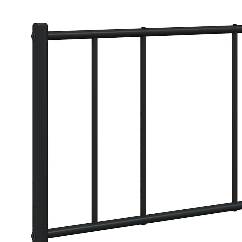 8720845788704_g_en_hd_7 vidaXL Metal Bed Frame without Mattress with Footboard Black 135x190 cm - Image 9