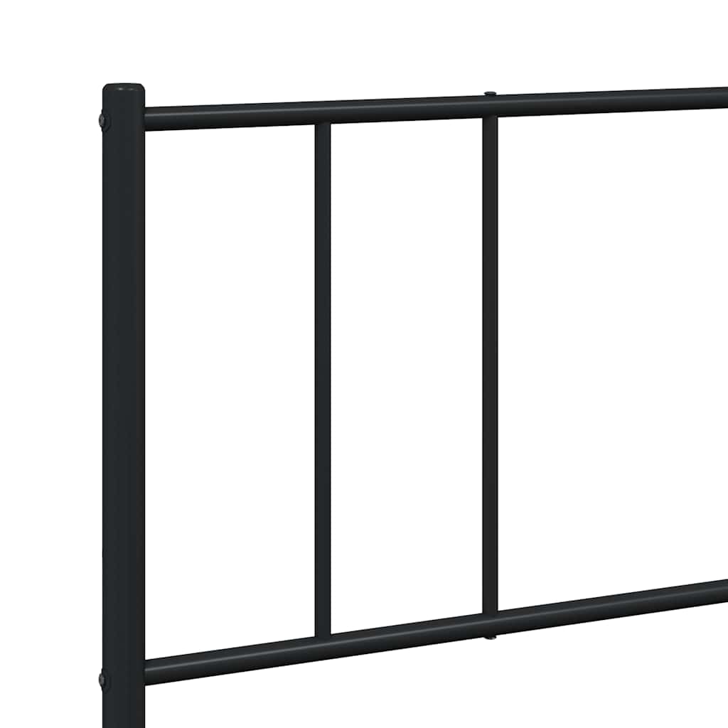 8720845788759_g_en_hd_7 vidaXL Metal Bed Frame without Mattress with Footboard Black 183x203 cm King - Image 9