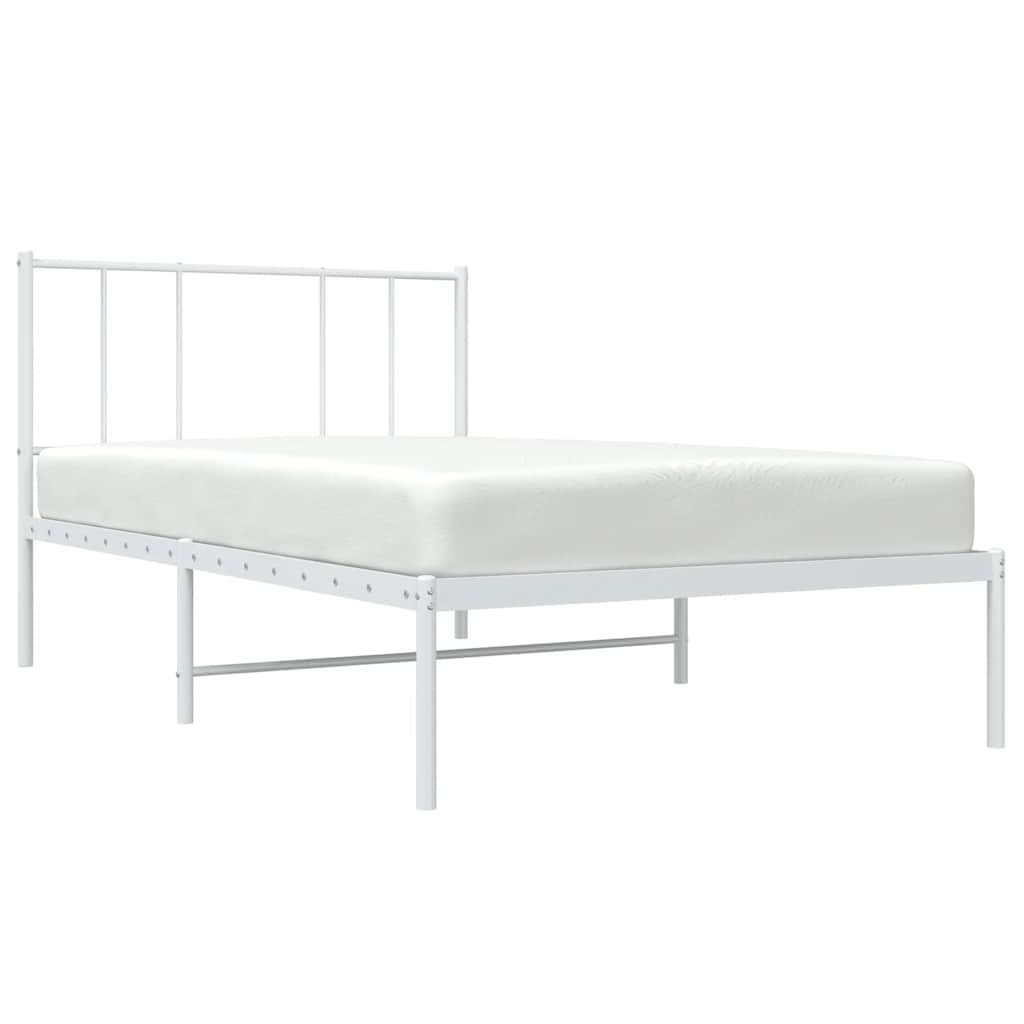 8720845788940_g_en_hd_3 vidaXL Metal Bed Frame without Mattress with Headboard White 90x190 cm - Image 5