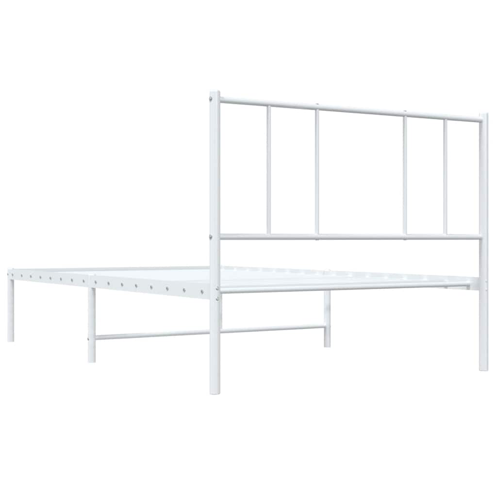8720845788940_g_en_hd_6 vidaXL Metal Bed Frame without Mattress with Headboard White 90x190 cm - Image 8