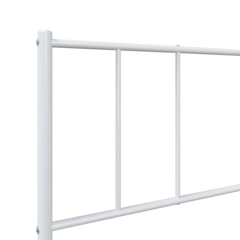 8720845788940_g_en_hd_7 vidaXL Metal Bed Frame without Mattress with Headboard White 90x190 cm - Image 9
