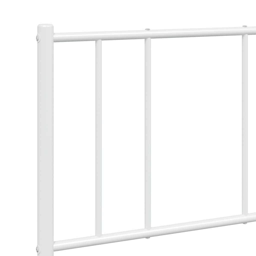 8720845789046_g_en_hd_8 vidaXL Metal Bed Frame without Mattress with Headboard White 150x200 cm - Image 10