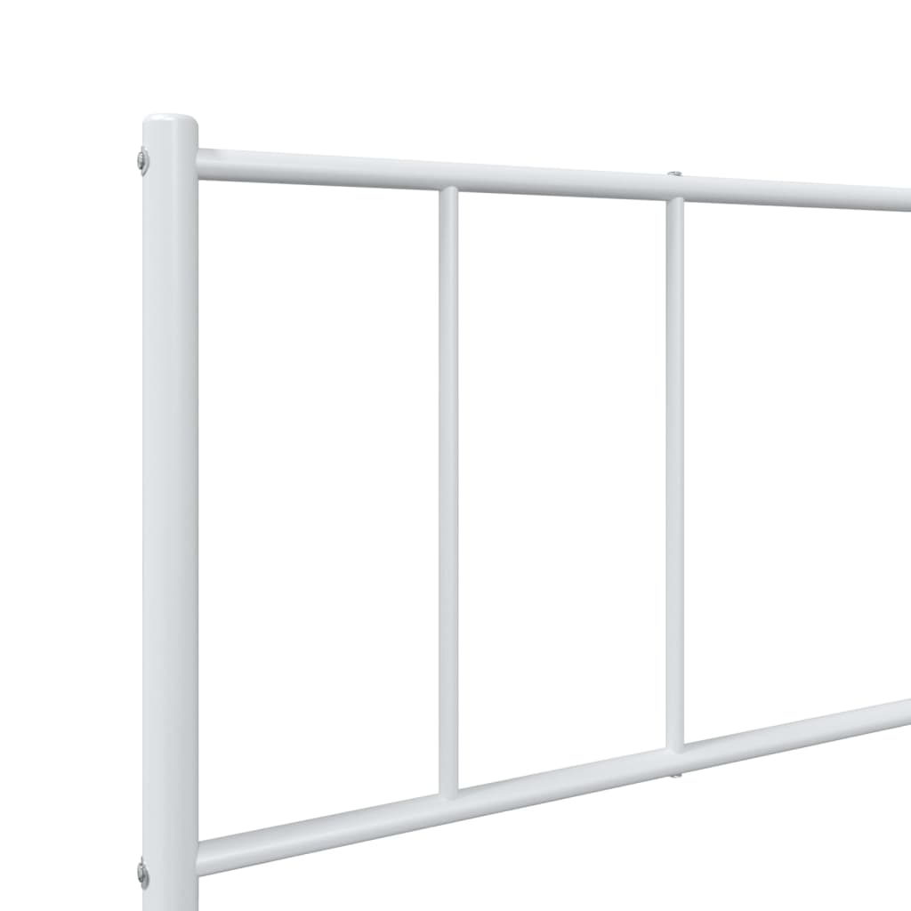 8720845789169_g_en_hd_7 vidaXL Metal Bed Frame without Mattress with Footboard White 107x203 cm King Single - Image 9