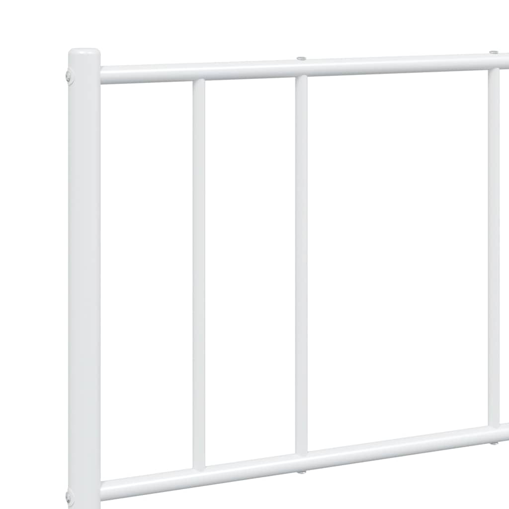 8720845789190_g_en_hd_7 vidaXL Metal Bed Frame without Mattress with Footboard White 135x190 cm - Image 9