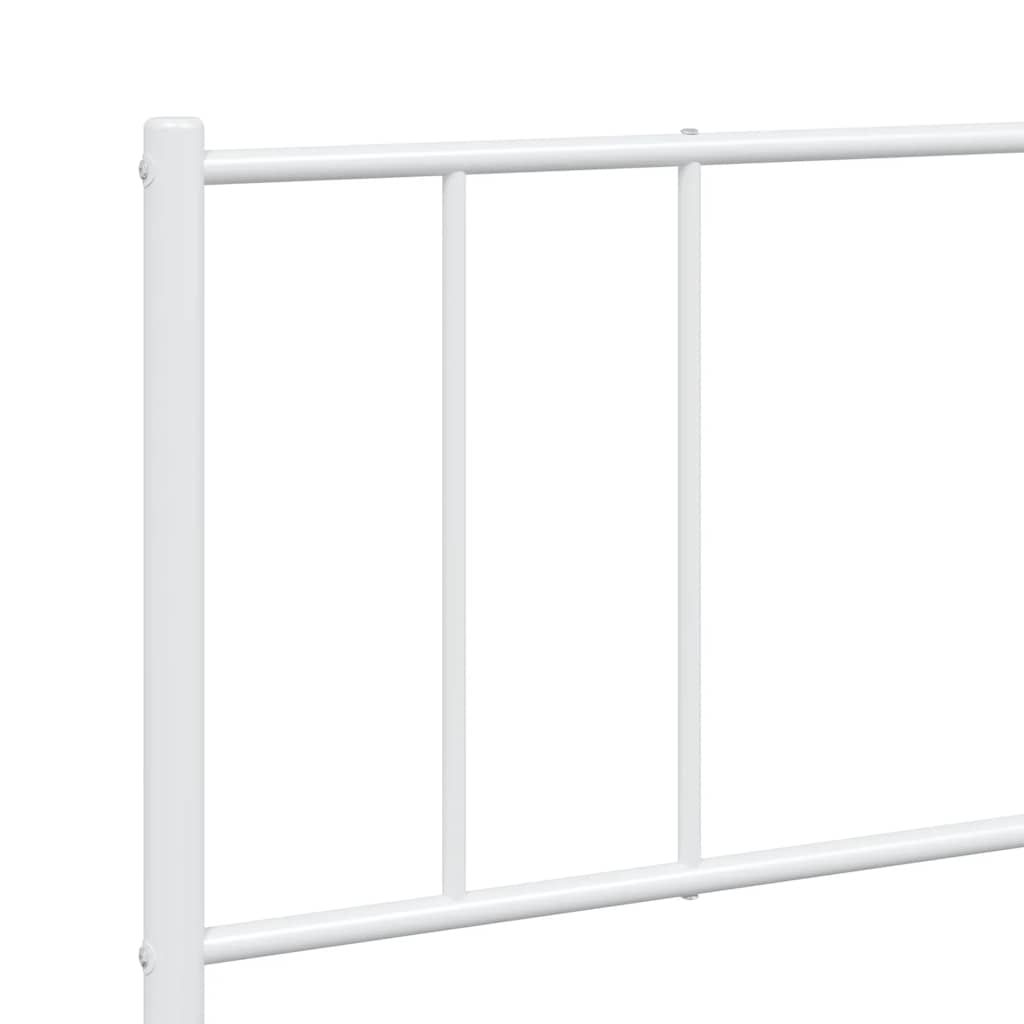 8720845789244_g_en_hd_7 vidaXL Metal Bed Frame without Mattress with Footboard White 183x203 cm King - Image 9